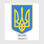 Oekraïense nationale wapenschild patriottisch sticker (Vel)