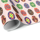 Oekraïense oostereieren cadeaupapier (Rol Hoek)