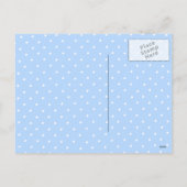 Oekraïense paaseieren blauw patroon feestdagenkaart (Achterkant)