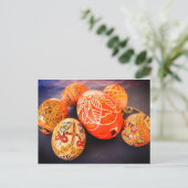 Oekraïense paaseieren feestdagenkaart (Staand voorkant)