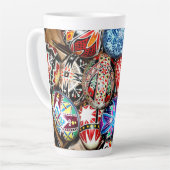 oekraïense paaseieren latte mok (Linkerhoek)