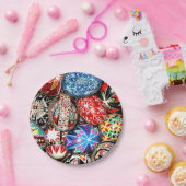 Oekraïense paaseieren, papieren bordje (Feest)