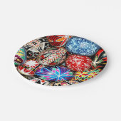 Oekraïense paaseieren, papieren bordje (Gekanteld)