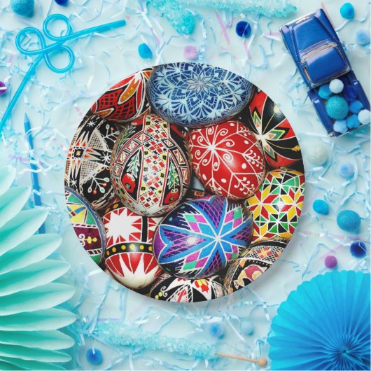 Oekraïense paaseieren papieren bordje (Feest)