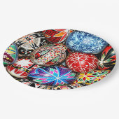 Oekraïense paaseieren papieren bordje (Gekanteld)