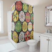 Oekraïense paaseieren,  patroon. douchegordijn (In situ)