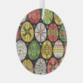 Oekraïense paaseieren, patroon. glas ornament (Voorkant Rechts)