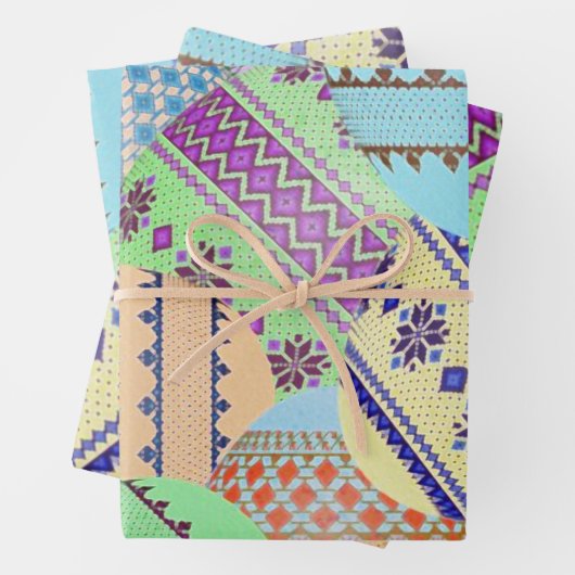 Oekraïense paaseieren (Pysanky) Inpakpapier Vel (In situ)