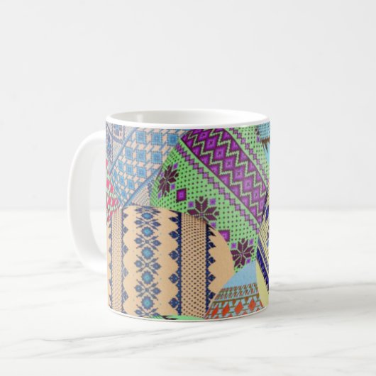 Oekraïense paaseieren (Pysanky) Koffiemok (Voorkant links)