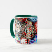 Oekraïense Paaseieren, sierlijk en kleurrijk, Mok (Voorkant links)