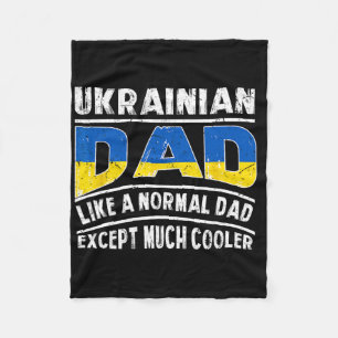 Oekraïense papa als een gewone, behalve veel coole fleece deken
