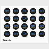 Oekraïense Papa. Oekraïne Vader. Vader Ronde Sticker (Vel)