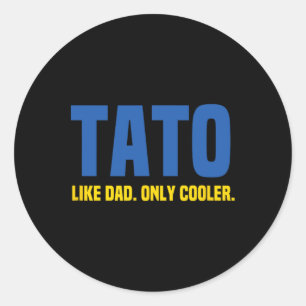 Oekraïense Papa. Oekraïne Vader. Vader Ronde Sticker