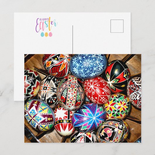 Oekraïense Pasen Eieren Briefkaart (Voorkant / Achterkant)