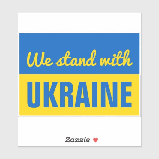 Oekraïense patriottische steun voor vrede Oekraïen Sticker (Vel)