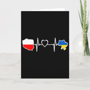 Oekraïense Poolse Vlag - Oekraïne Polen Hartslag 1 Kaart