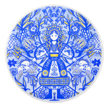 Oekraïense pop keramische knop