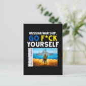  Oekraïense postzegel Flag Pride Briefkaart (Staand voorkant)