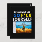  Oekraïense postzegel Flag Pride Briefkaart (Voorkant / Achterkant)