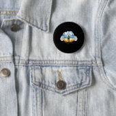 Oekraïense Postzegel Vlag Trots Moederdag Ronde Button 5,7 Cm (In situ)