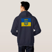 Oekraïense pride hoodie (Achterkant volledig)