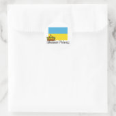 Oekraïense prinses ronde sticker (Tas)