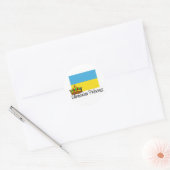 Oekraïense prinses ronde sticker (Envelop)