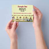 Oekraïense Pyrohy Perogie Varenyky Pierogie Flyer (Hand)