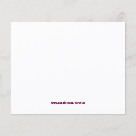 Oekraïense Pyrohy Perogie Varenyky Pierogie Flyer (Achterkant)