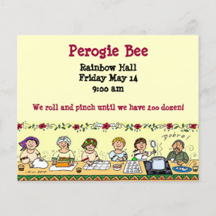 Oekraïense Pyrohy Perogie Varenyky Pierogie Flyer