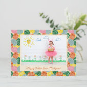 Oekraïense Pysanky Eieren Custom Foto Pasen Kaart (Staand voorkant)