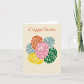 Oekraïense Pysanky Versierde Eieren Gelukkig Pasen Kaart (Voorkant)