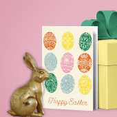 Oekraïense Pysanky Versierde Eieren Gelukkig Pasen Kaart