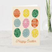 Oekraïense Pysanky Versierde Eieren Gelukkig Pasen Kaart (Voorkant)