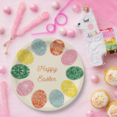 Oekraïense Pysanky Versierde Eieren Gelukkig Pasen Papieren Bordje (Feest)