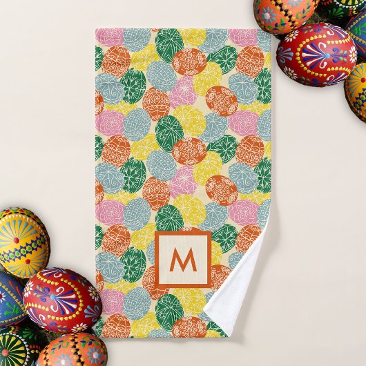 Oekraïense Pysanky Versierde Paaseieren Monogram Handdoek