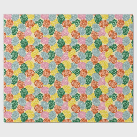 Oekraïense Pysanky Versierde Paaseieren Patroon Cadeaupapier (Vlak)