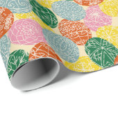 Oekraïense Pysanky Versierde Paaseieren Patroon Cadeaupapier (Rol Hoek)