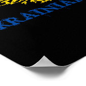 Oekraïense rots Tree Silhouette Poster (Hoek)