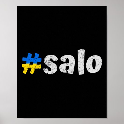 Oekraïense Salo Grappige Oekraïne Traditioneel Voe Poster (Voorkant)