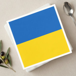 Oekraïense servetten, Oekraïense vlag feest / spor Servet