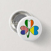 Oekraïense Shamrock Vlag Ronde Button 3,2 Cm (Voorkant /achterkant)
