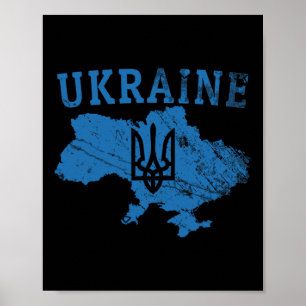 Oekraïense shirt Oekraïense Tryzub patriottische s Poster