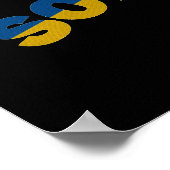 Oekraïense soldaten, Oekraïense vlag Poster (Hoek)