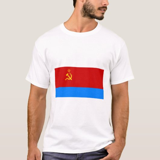 Oekraïense SSR-vlag T-shirt (Voorkant)