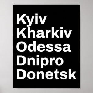 Oekraïense Steden En Dorpen Reizen Poster