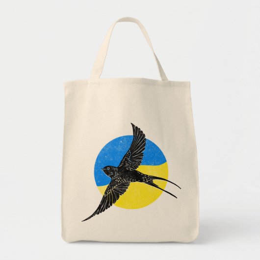 Oekraïense stijlontwerp met Swallowtail Tote Bag (Voorkant)