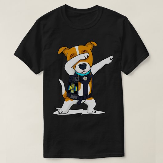 Oekraïense strijdkrachten abbing Dog Patron Jack R T-shirt (Design voorkant)