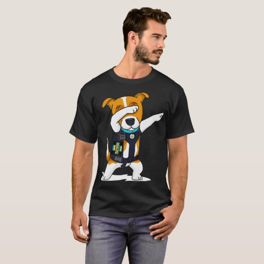 Oekraïense strijdkrachten abbing Dog Patron Jack R T-shirt (Voorkant volledig)