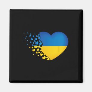 Oekraïense symbolen Oekraïense vlag Hart Liefde  Magneet